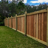 Capped Board-on-Board Privacy Fence Style v2