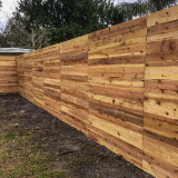 Horizontal Wood Privacy Fence Style v2